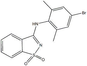 N-(4-bromo-2,6-dimethylphenyl)-N-(1,1-dioxido-1,2-benzisothiazol-3-yl)amine Structure