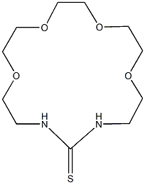 1,9,12,15-tetraoxa-4,6-diazacycloheptadecane-5-thione Structure