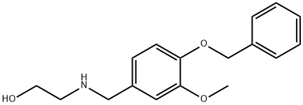 2-{[4-(benzyloxy)-3-methoxybenzyl]amino}ethanol Structure