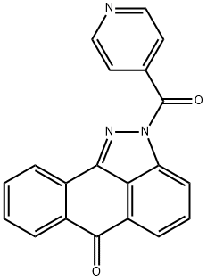 2-isonicotinoyldibenzo[cd,g]indazol-6(2H)-one 化学構造式
