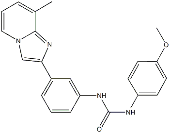 N-(4-methoxyphenyl)-N'-[3-(8-methylimidazo[1,2-a]pyridin-2-yl)phenyl]urea|