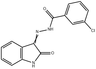 3-chloro-N'-(2-oxo-1,2-dihydro-3H-indol-3-ylidene)benzohydrazide|