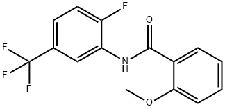 N-[2-fluoro-5-(trifluoromethyl)phenyl]-2-methoxybenzamide Struktur