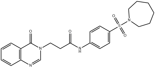 831192-29-1 N-[4-(1-azepanylsulfonyl)phenyl]-3-(4-oxo-3(4H)-quinazolinyl)propanamide