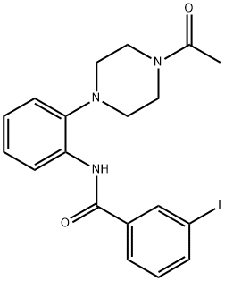 N-[2-(4-acetyl-1-piperazinyl)phenyl]-3-iodobenzamide Structure