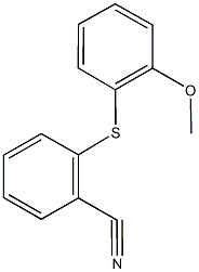 2-[(2-methoxyphenyl)sulfanyl]benzonitrile Structure