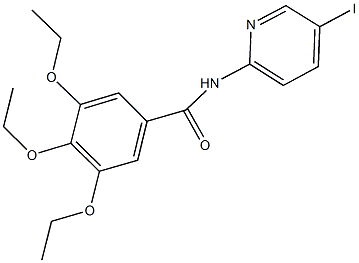 3,4,5-triethoxy-N-(5-iodo-2-pyridinyl)benzamide Structure