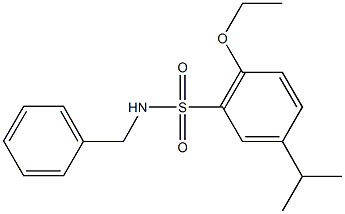 N-benzyl-2-ethoxy-5-isopropylbenzenesulfonamide Structure