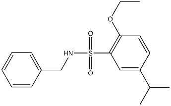 N-benzyl-2-ethoxy-5-isopropylbenzenesulfonamide,832685-16-2,结构式