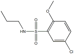 5-chloro-2-methoxy-N-propylbenzenesulfonamide Structure
