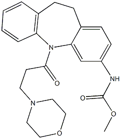 83275-52-9 methyl 5-[3-(4-morpholinyl)propanoyl]-10,11-dihydro-5H-dibenzo[b,f]azepin-3-ylcarbamate