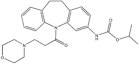 isopropyl 5-[3-(4-morpholinyl)propanoyl]-10,11-dihydro-5H-dibenzo[b,f]azepin-3-ylcarbamate|