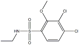 3,4-dichloro-N-ethyl-2-methoxybenzenesulfonamide Structure