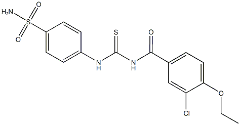 4-({[(3-chloro-4-ethoxybenzoyl)amino]carbothioyl}amino)benzenesulfonamide|