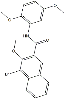 4-bromo-N-(2,5-dimethoxyphenyl)-3-methoxy-2-naphthamide Structure
