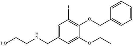 2-{[4-(benzyloxy)-3-ethoxy-5-iodobenzyl]amino}ethanol Structure
