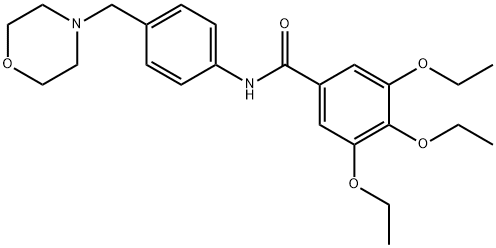 3,4,5-triethoxy-N-[4-(4-morpholinylmethyl)phenyl]benzamide Structure