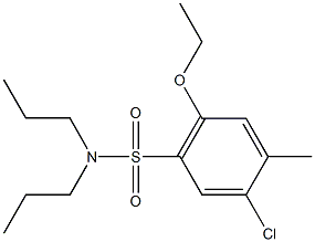 5-chloro-2-ethoxy-4-methyl-N,N-dipropylbenzenesulfonamide,835892-53-0,结构式