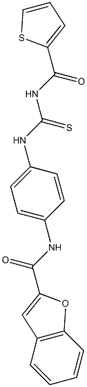 836661-97-3 N-[4-({[(2-thienylcarbonyl)amino]carbothioyl}amino)phenyl]-1-benzofuran-2-carboxamide