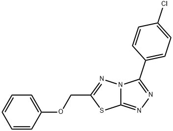 [3-(4-chlorophenyl)[1,2,4]triazolo[3,4-b][1,3,4]thiadiazol-6-yl]methyl phenyl ether Structure