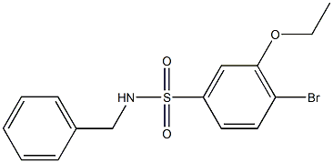 N-benzyl-4-bromo-3-ethoxybenzenesulfonamide Struktur