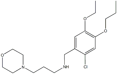 N-(2-chloro-5-ethoxy-4-propoxybenzyl)-N-[3-(4-morpholinyl)propyl]amine Struktur