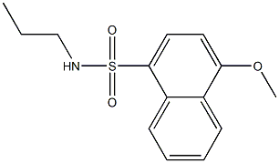 4-methoxy-N-propyl-1-naphthalenesulfonamide 结构式