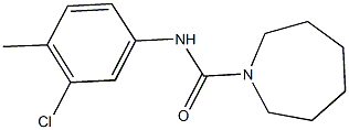 838880-12-9 N-(3-chloro-4-methylphenyl)-1-azepanecarboxamide