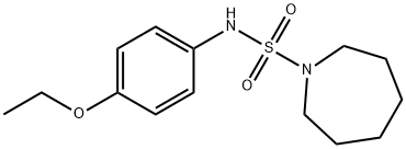 N-(4-ethoxyphenyl)-1-azepanesulfonamide Struktur