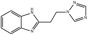 2-[2-(1H-1,2,4-triazol-1-yl)ethyl]-1H-benzimidazole 结构式