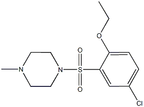 4-chloro-2-[(4-methyl-1-piperazinyl)sulfonyl]phenyl ethyl ether,838890-17-8,结构式