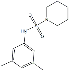 N-(3,5-dimethylphenyl)-1-piperidinesulfonamide Structure