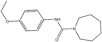 N-(4-ethoxyphenyl)-1-azepanecarboxamide 结构式