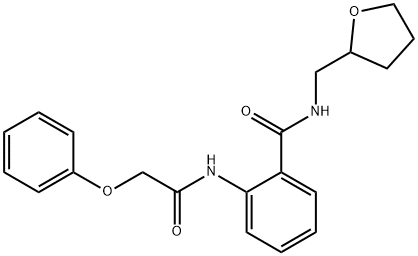 2-[(phenoxyacetyl)amino]-N-(tetrahydro-2-furanylmethyl)benzamide Structure