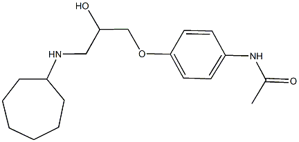 N-{4-[3-(cycloheptylamino)-2-hydroxypropoxy]phenyl}acetamide|