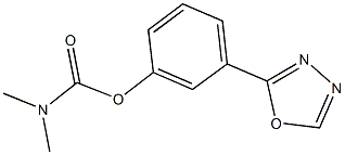3-(1,3,4-oxadiazol-2-yl)phenyl dimethylcarbamate Struktur