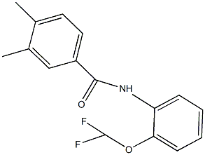 N-[2-(difluoromethoxy)phenyl]-3,4-dimethylbenzamide Structure