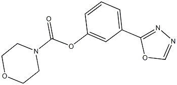 3-(1,3,4-oxadiazol-2-yl)phenyl 4-morpholinecarboxylate Structure
