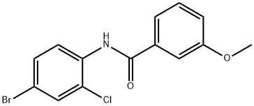 N-(4-bromo-2-chlorophenyl)-3-methoxybenzamide,839686-81-6,结构式