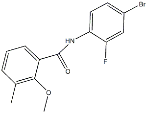 N-(4-bromo-2-fluorophenyl)-2-methoxy-3-methylbenzamide Struktur