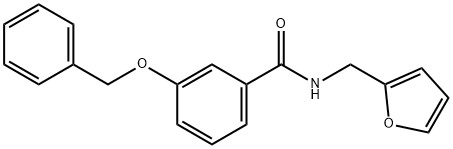 3-(benzyloxy)-N-(2-furylmethyl)benzamide Structure