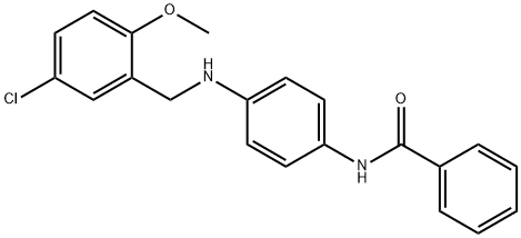 N-{4-[(5-chloro-2-methoxybenzyl)amino]phenyl}benzamide,839690-09-4,结构式