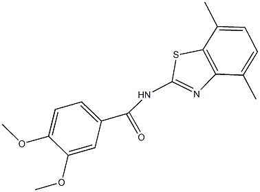 839691-53-1 N-(4,7-dimethyl-1,3-benzothiazol-2-yl)-3,4-dimethoxybenzamide