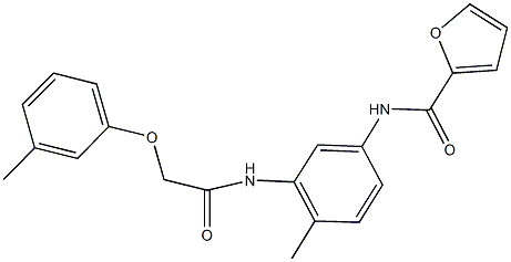 N-(4-methyl-3-{[(3-methylphenoxy)acetyl]amino}phenyl)-2-furamide Structure