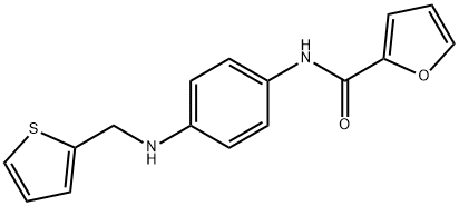 N-{4-[(2-thienylmethyl)amino]phenyl}-2-furamide 化学構造式