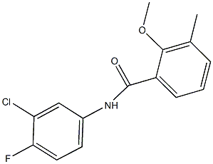 N-(3-chloro-4-fluorophenyl)-2-methoxy-3-methylbenzamide|