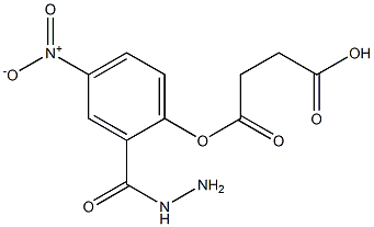 4-(2-{4-nitrophenyl}hydrazino)-4-oxobutanoic acid 化学構造式