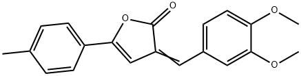 3-(3,4-dimethoxybenzylidene)-5-(4-methylphenyl)-2(3H)-furanone Structure