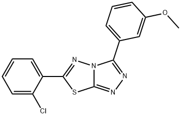 3-[6-(2-chlorophenyl)[1,2,4]triazolo[3,4-b][1,3,4]thiadiazol-3-yl]phenyl methyl ether|