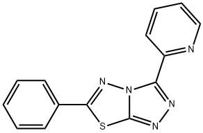 6-phenyl-3-(2-pyridinyl)[1,2,4]triazolo[3,4-b][1,3,4]thiadiazole Struktur